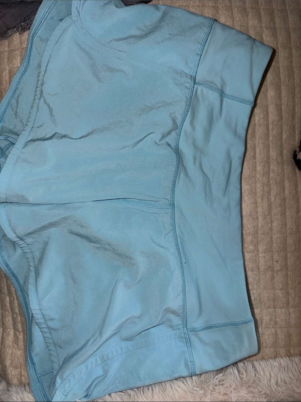 Lululemon Light Blue Women’s Active Shorts very small stain on waistband